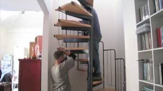 Assembling an enzie eco1500 Spiral Staircase [upl. by Saibot]