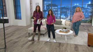 Studio by Denim amp Co Pinstripe Classic Denim Pants on QVC [upl. by Martha]