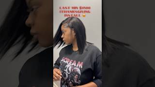 idc she should’ve got it done ahead of time 🤬 hairstyle wigtutorial hair wiginstall luvmehair [upl. by Senoj]