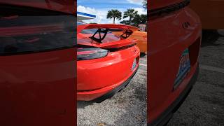 718 Cayman GT4 Over Axle Pipes Exhaust Start up amp Revs [upl. by Nertie]