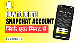 How to Delete Snapchat Account Permanently  Snapchat Ka Account Kaise Delete Kare 2024 [upl. by Kearney]