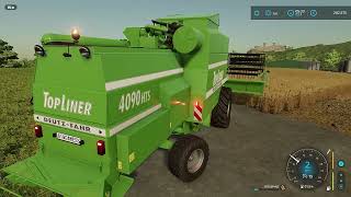 Farming Simulator 22  4  Harvest time with the Deutz Fahr Topliner 4090 HTS [upl. by Glaser]