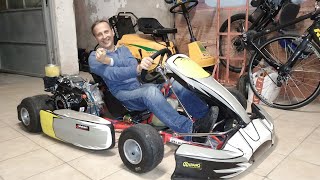 Oltre ogni aspettativa I primi metri sul mostruoso kart 420 cc 4 tempi [upl. by Aver]