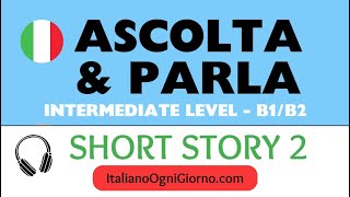 Italian short story 2  Il treno dei sogni  level B1B2  PDF in EN [upl. by Sinnard]