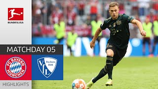 FC Bayern München  VfL Bochum 70  Highlights  Matchday 5 – Bundesliga 202122 [upl. by Papke478]