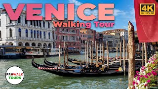 Venice Italy 4KUHD Walking Tour  With Captions  Prowalk Tours [upl. by Loris512]