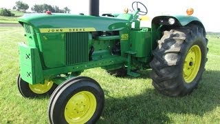 JD 4020 Tractors Sold for Big  on Bedford IA Collector Auction 62814 [upl. by Borchert]