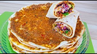 Lahmacun Doner  ‍پیتزا ترکی [upl. by Hsejar]