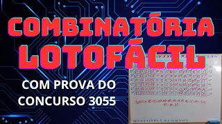 LOTOFÁCIL COMBINATÓRIA com 23 dezenas formando 7 jogos E USANDO GRUPO ESPECIAL [upl. by Irovi]