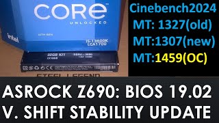 ASRock Z690 Steel Legend BIOS 1902 Default vs Performance vs Overclocking with 13600K [upl. by Tutankhamen]