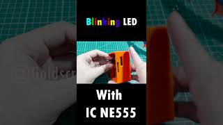 Blinking LED With IC NE555 [upl. by Smiga]