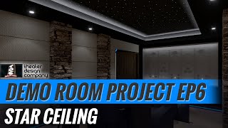 Fiber Optic Star Ceiling Installation  Time Lapse  Theater Room Build  EP 6 [upl. by Cioban]