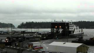 Southern Railway Train Leaving Barge Nanaimo Vancouver Island [upl. by Akilak332]