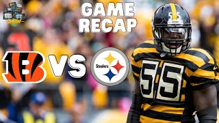 Pittsburgh Steelers Vs Cincinnati Bengals Live Game Recap With Arthur Moats [upl. by Ellertnom244]