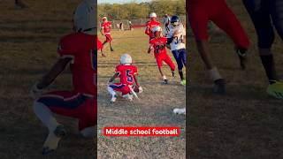 Great play Middle school football … almost to the crib [upl. by Fionnula485]