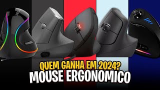 Qual MOUSE ERGONÔMICO comprar em 2024 5 Melhores Mouses Verticais ✅ [upl. by Munster432]