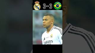 Real Madrid vs Brazil Epic Penalty Shootout Imaginary 🥶🔥 mbappe youtube football shorts [upl. by Sewoll289]