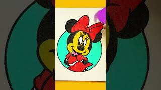 Sand painting Minnie Mouse [upl. by Ynatsyd982]