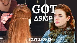 ASMR Game of Thrones Inspired Hair style  Soft spoken [upl. by Mcripley68]