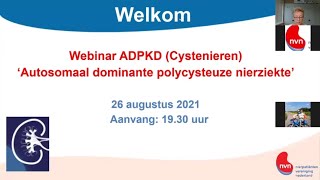 Webinar Zeldzame nierziekten Cystenieren ADPKD [upl. by Bain151]