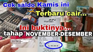 Pkh hari iniCek saldo pagi ini PKHBPNT TAHAP Novemberdes cair tgl 14 November 2024 ini buktinya [upl. by Epolulot]