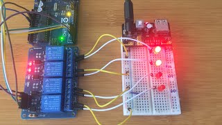 HOW TO INTERFACE 5V 4 CHANNEL RELAY MODULE WITH ARDUINO [upl. by Asilehs375]