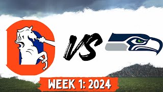 Week 1 Seattle VS Denver  Madden 25 Realistic Franchise [upl. by Marks486]