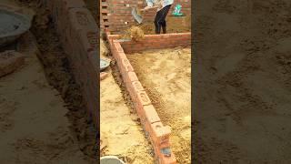 Foundation Brick work brickwork construction shorts [upl. by Procto]