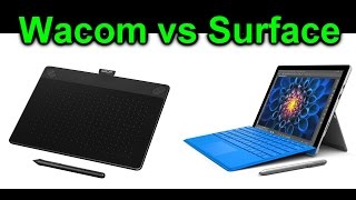 Wacom Tablet vs Microsoft Surface Comparison [upl. by Elysee568]