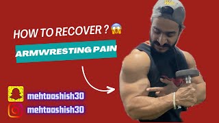 Tips and armwrestling workout to recover from armwrestling Brachialis pain recovery armwrestling [upl. by Link767]