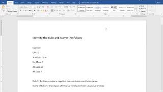 Identify Syllogistic Rules and Fallacies [upl. by Karlene]
