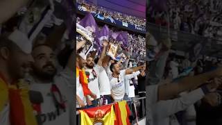 20000 Real fans singing HALA MADRID y nada mas I Champions League Final Paris 2022 [upl. by Gnoz]