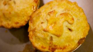 Thanksgiving Leftovers Recipe Turkey Pot Pies [upl. by Nelleh]