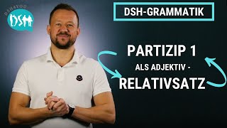 🚀 TEIL 2 DSHGrammatik PARTIZIP 1 als Adjektiv  Relativsatz [upl. by Leelaj911]