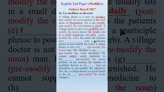 Modifier Jashore Board2017 Part23 english modifier hsc spokenenglish englishgrammar [upl. by Chery]