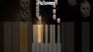 Halloween theme Easy piano pianotutorial easypiano michaelmyers halloween halloween2024 [upl. by Fallon]