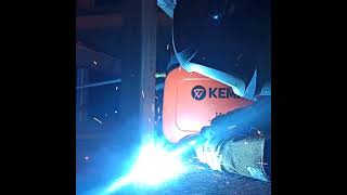 No mercy for this small Kemppi welder LISTEN [upl. by Enened]