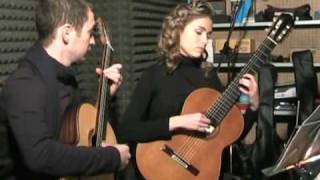 SAVARESE  STOICA Guitar Duo plays GF Handel  Chaconne HWV 435 part 22 [upl. by Rheinlander329]