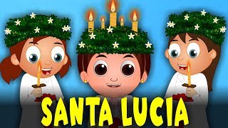 Santa Lucia  Luciasangen med animasjon  Norske barnesanger  Julesanger [upl. by Nehtanoj]