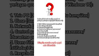 informatika imtahan microsoftoffice magistr windowsword answer qəbulsualları kəsfet [upl. by Netti]