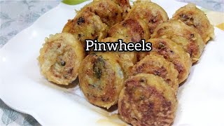 Aloo kay Pinwheels  Potato Pinwheels Recipe by Cooking with zainab  Zainab Khan Barkii [upl. by Lidah512]