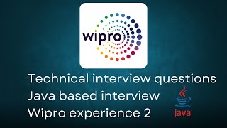 Wipro technical interview experience 2  Java based interview [upl. by Atilef]