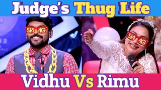 Super 4 Season 2 Thug Life  Vidhu Vs Rimu  Judges Thug Life Comedy 😂  Thug Life Malayalam [upl. by Denzil]