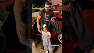 rajkundra With Cute Daughter At Game Plazo in Bandra ❤️ trendingshorts ytshorts short [upl. by Arikal]