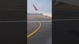 Air India Flight Landing Approach At Mumbai Airport [upl. by Ynolem]