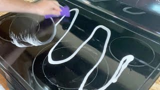 Bar Keepers Friend Review amp Demo For a Sparkling Cooktop [upl. by Rehctelf]