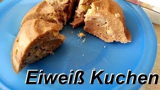 Eiweiß Kuchen in nur 10 Minuten  Ernährungstipps 6 [upl. by Aerdnaxela]