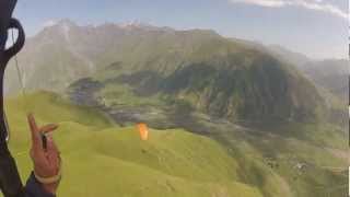 Kazbegi Paragliding Georgia ყაზბეგი Gruzja [upl. by Arihay973]