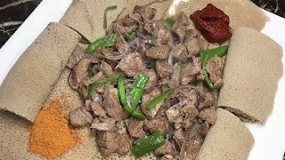 Ethiopian Food  የበግ ለጋ ጥብስ  Delicious Simple Lamb Tibs EthiopianFood [upl. by Heiner668]