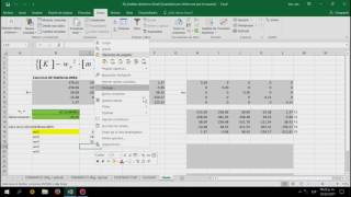 Eigenvalores y eigenvectores con EXCEL  Análisis Dinámico de estructuras 1 [upl. by Eiroc]